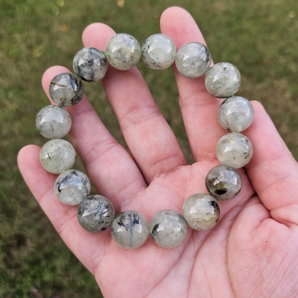 prehnite bracelet 10mm